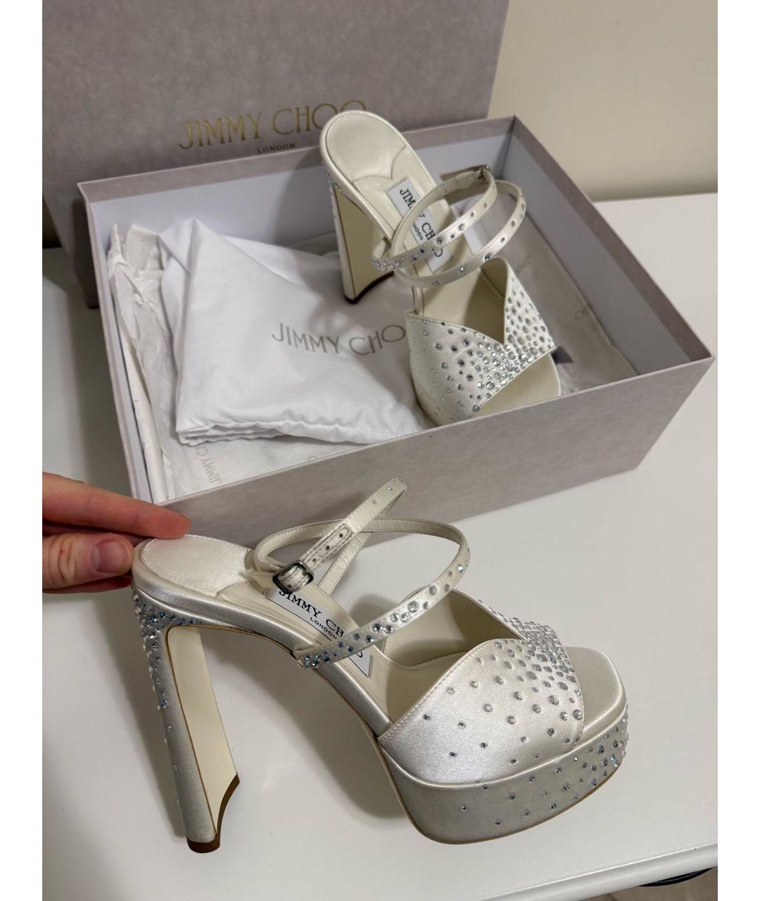 JIMMY CHOO Текстильные босоножки, фото 7