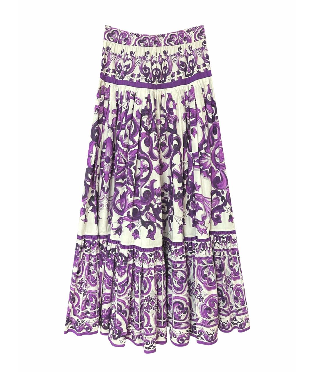 DOLCE&GABBANA Хлопковая юбка макси, фото 1