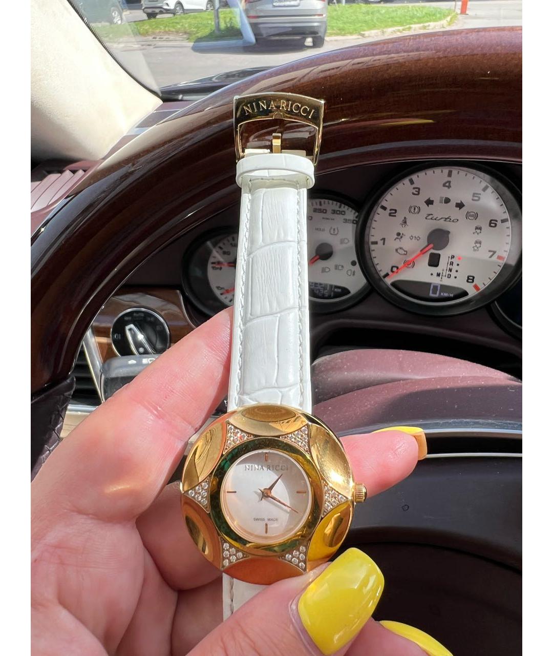 NINA RICCI PRE-OWNED Золотые часы из желтого золота, фото 6