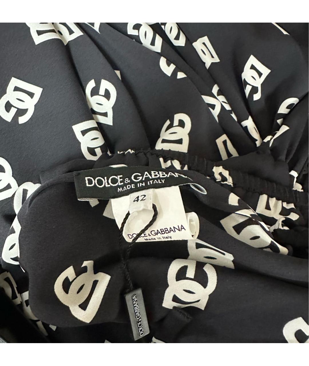 DOLCE&GABBANA Черный шелковый сарафан, фото 2