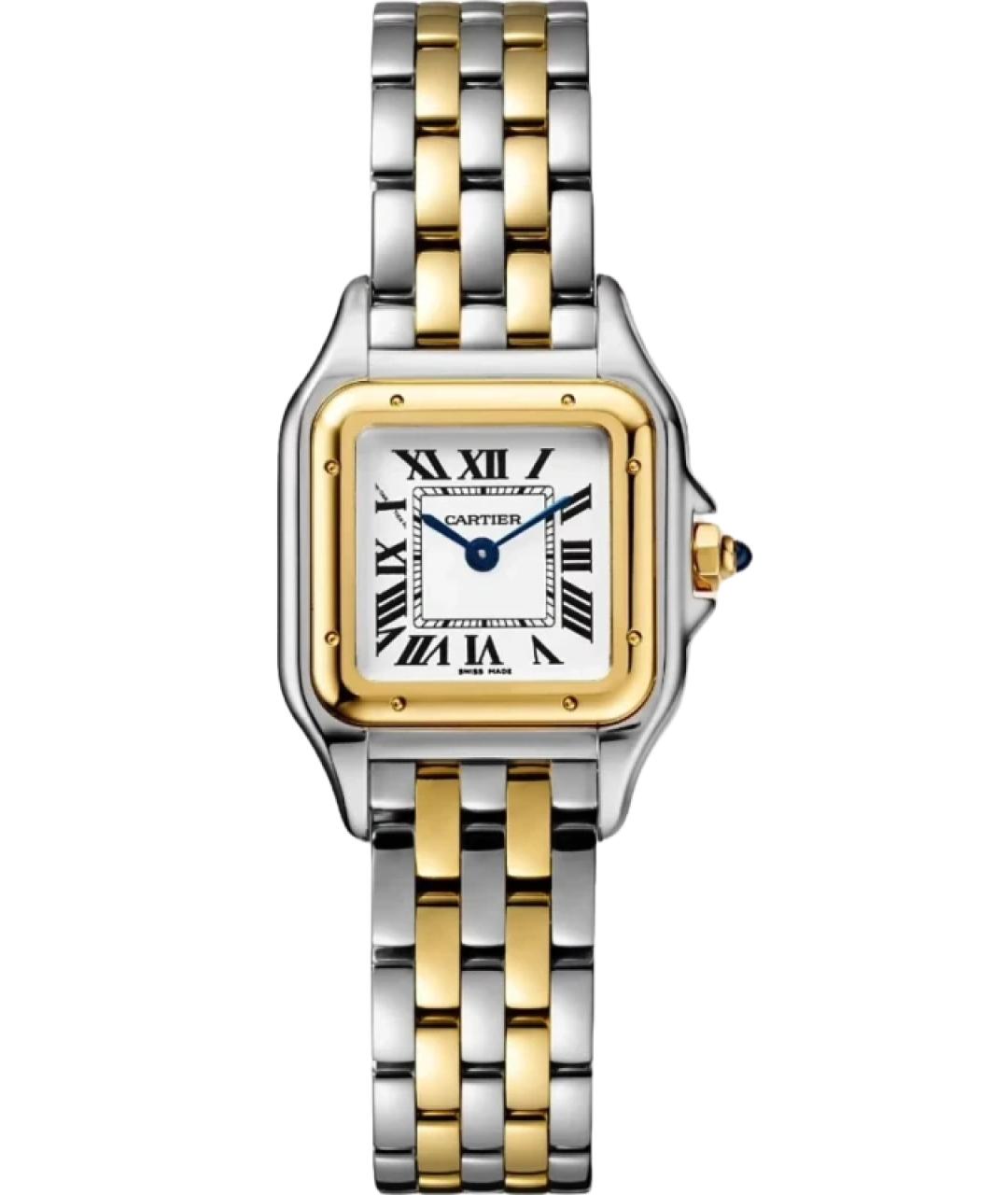 CARTIER Белые часы из желтого золота, фото 1