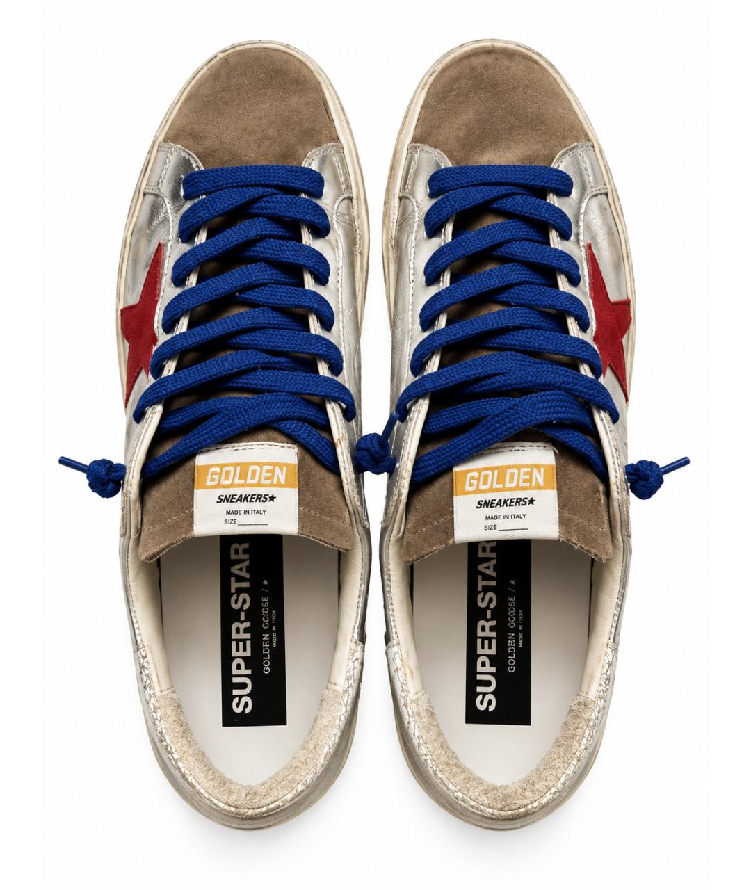 GOLDEN GOOSE Кожаные низкие кроссовки / кеды, фото 3