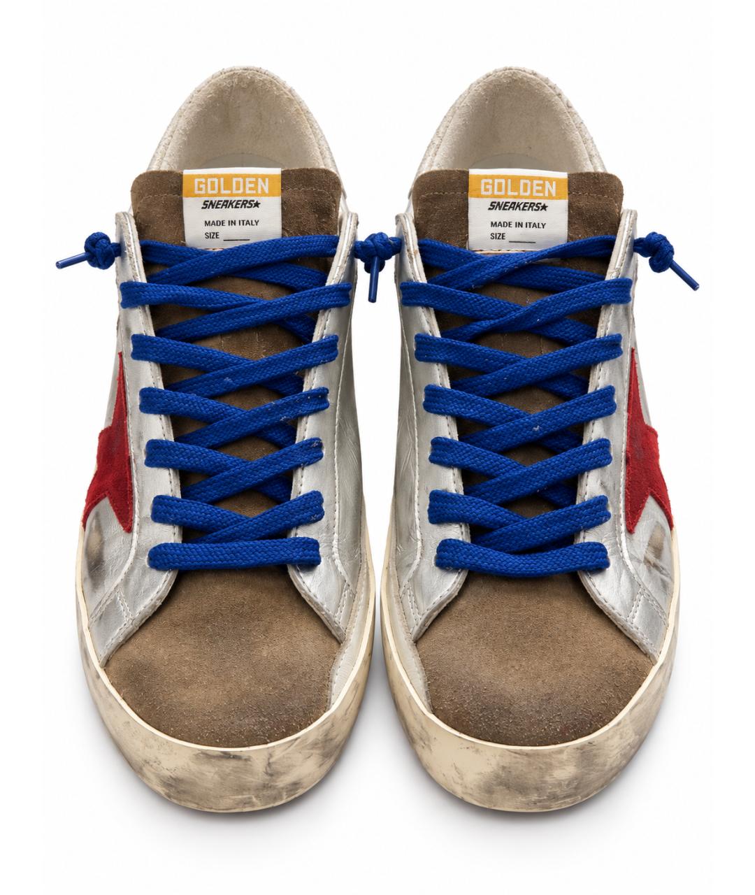GOLDEN GOOSE Кожаные низкие кроссовки / кеды, фото 2