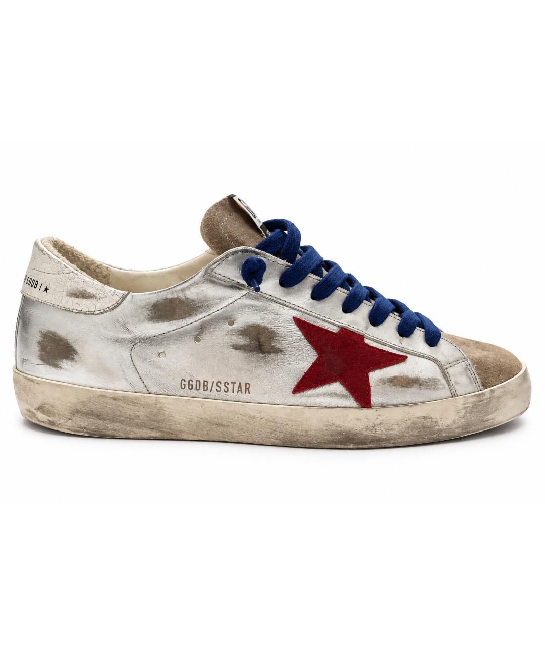 GOLDEN GOOSE Кожаные низкие кроссовки / кеды, фото 1