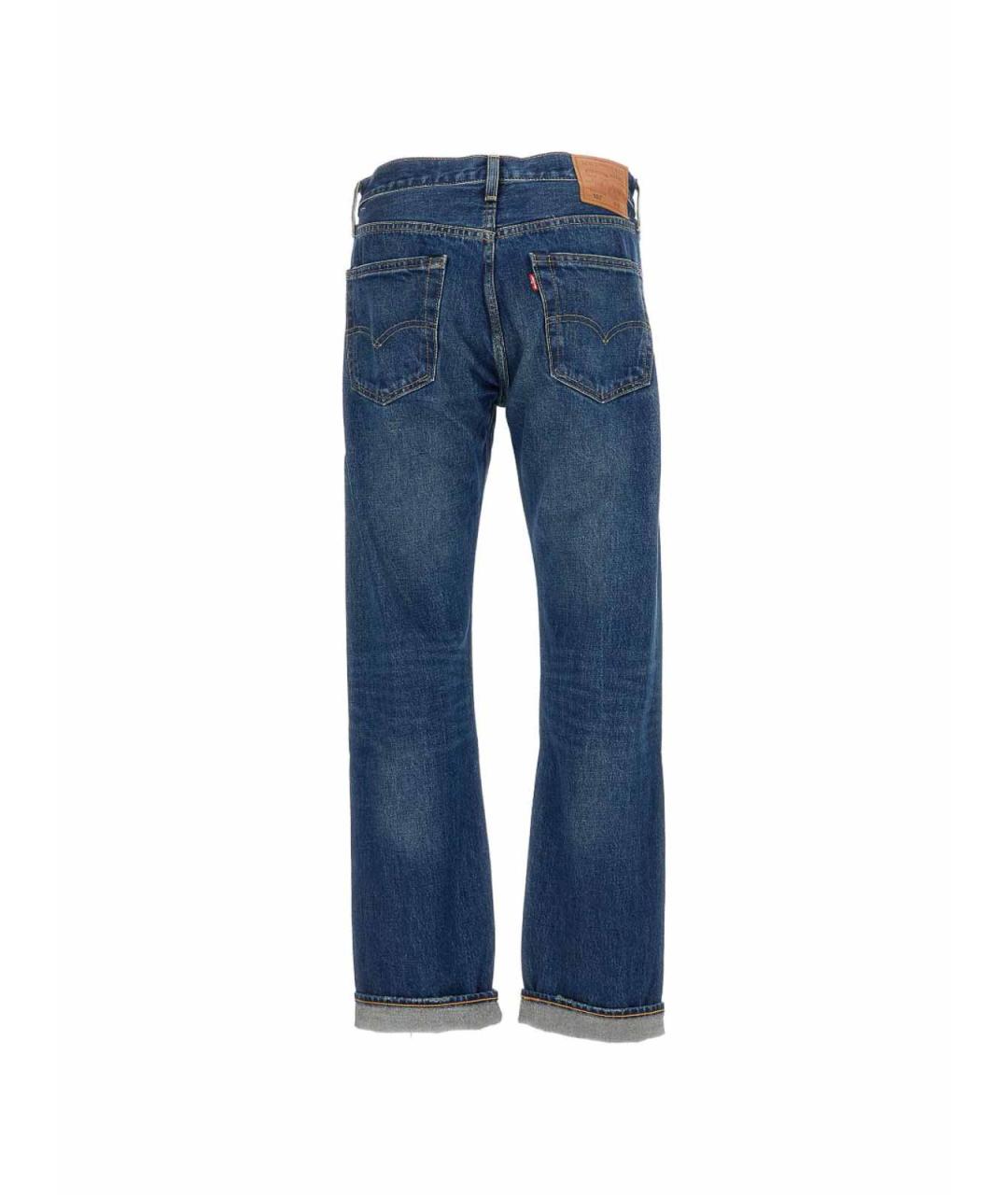 LEVI'S Синие хлопковые прямые джинсы, фото 2