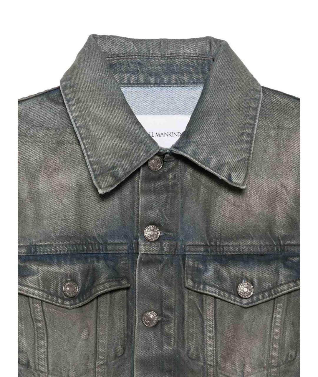 7 FOR ALL MANKIND Серая хлопковая куртка, фото 3