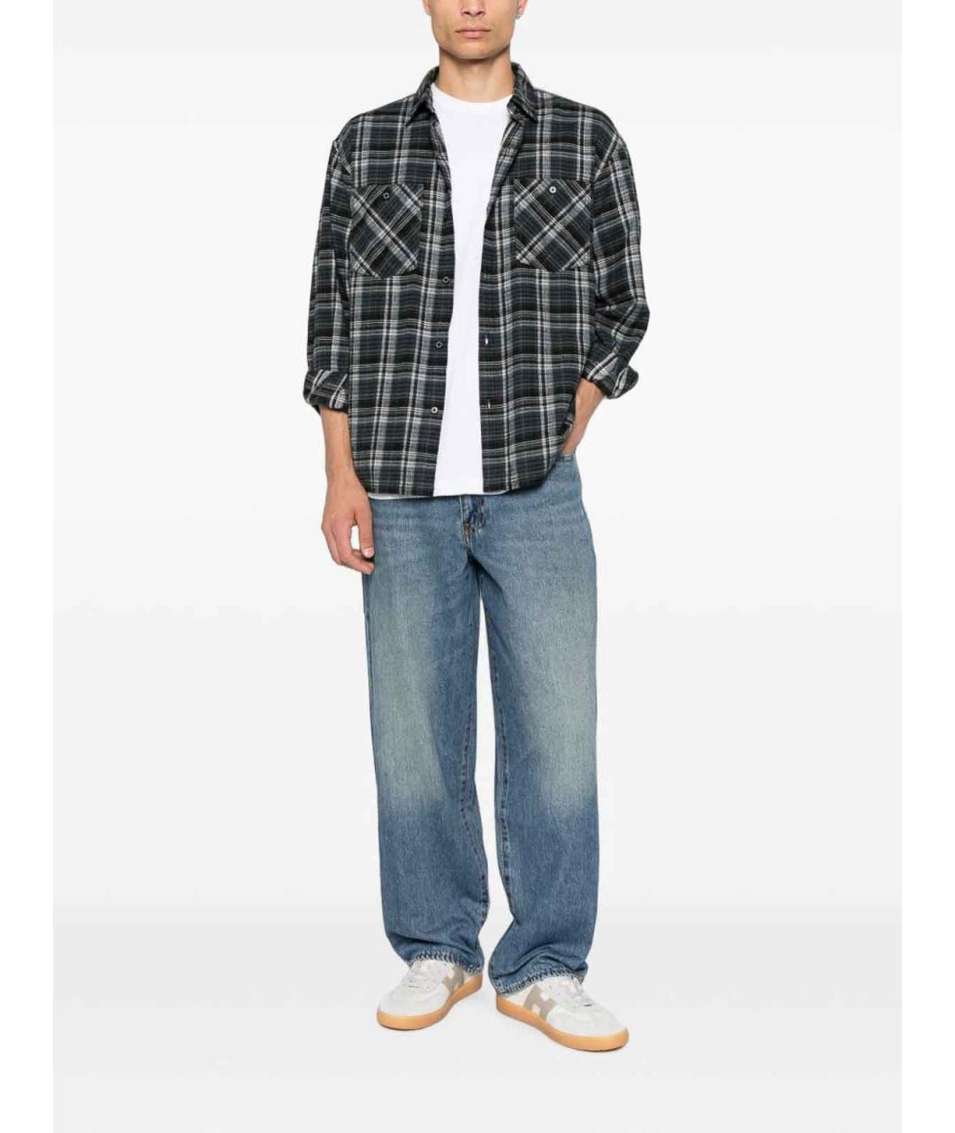 LEVI'S Синие хлопковые прямые джинсы, фото 3