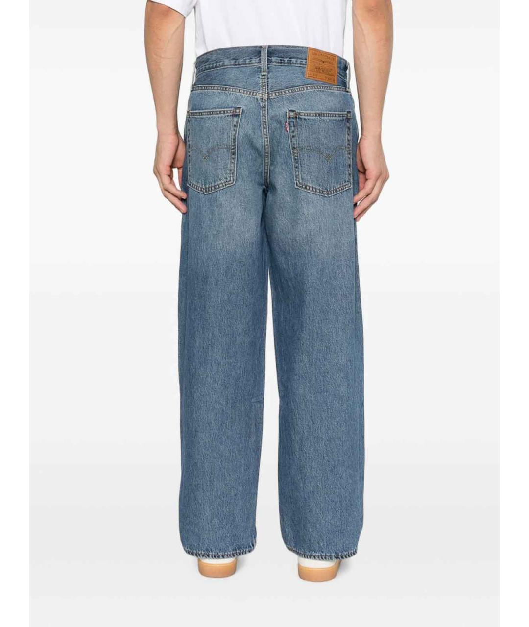 LEVI'S Синие хлопковые прямые джинсы, фото 4
