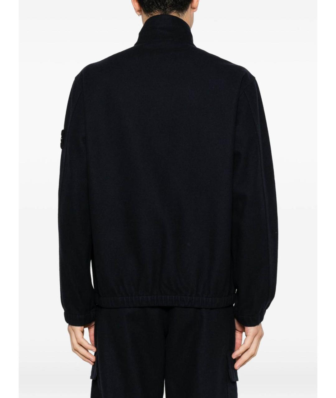 STONE ISLAND Темно-синяя полиамидовая куртка, фото 2