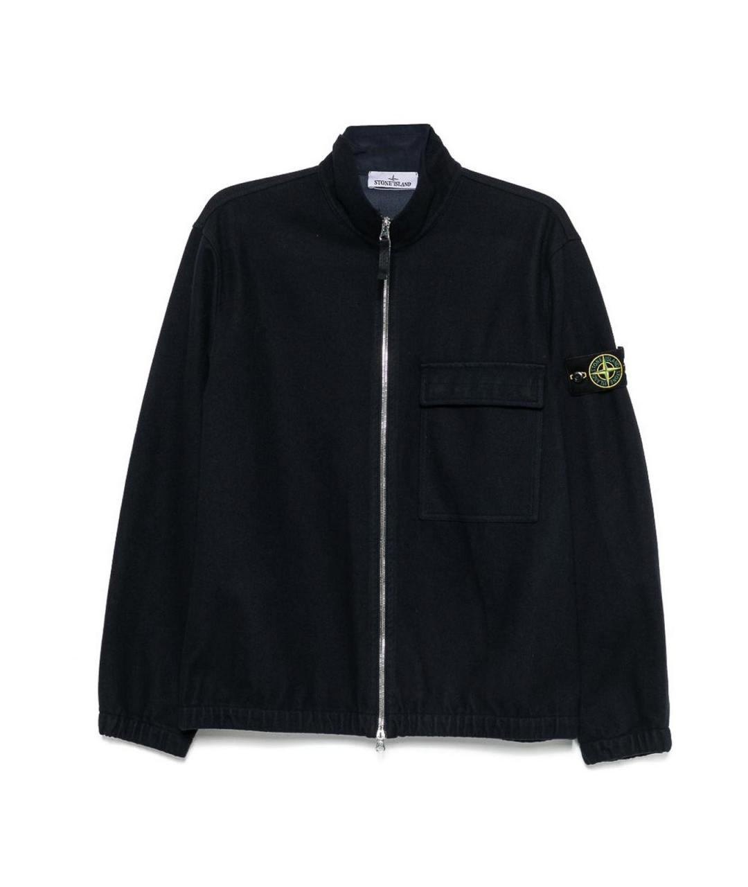 STONE ISLAND Темно-синяя полиамидовая куртка, фото 6