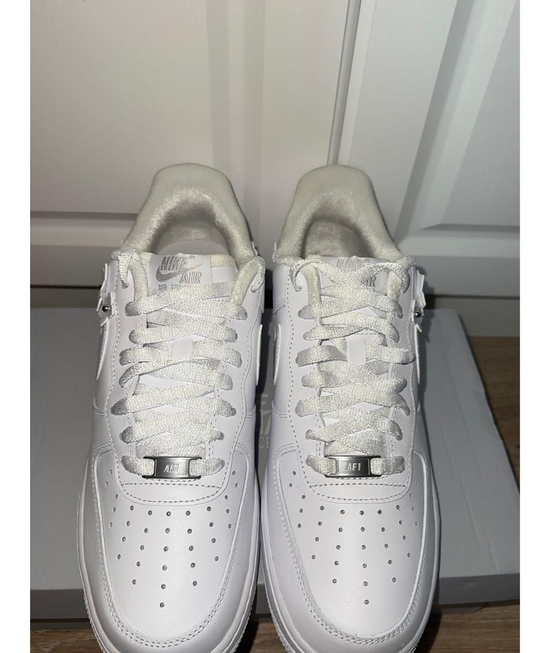 NIKE Белые кроссовки из искусственной кожи, фото 2