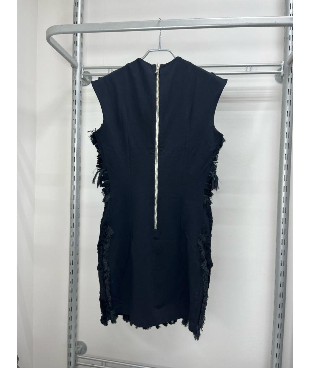 BALMAIN Черное хлопковое коктейльное платье, фото 3