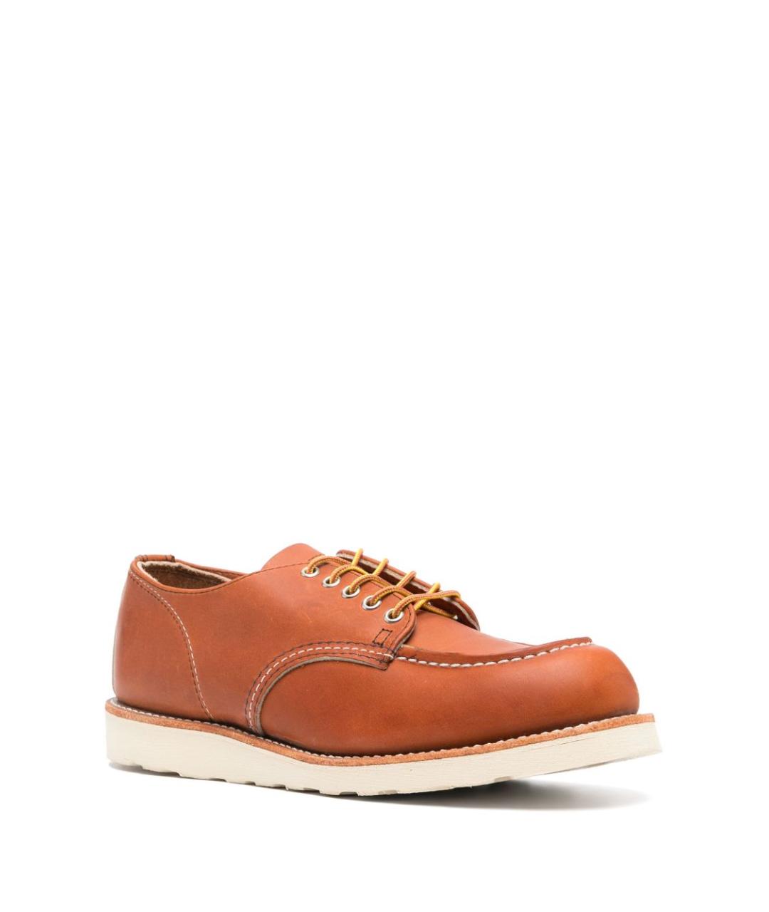 RED WING Коричневые кожаные низкие ботинки, фото 4