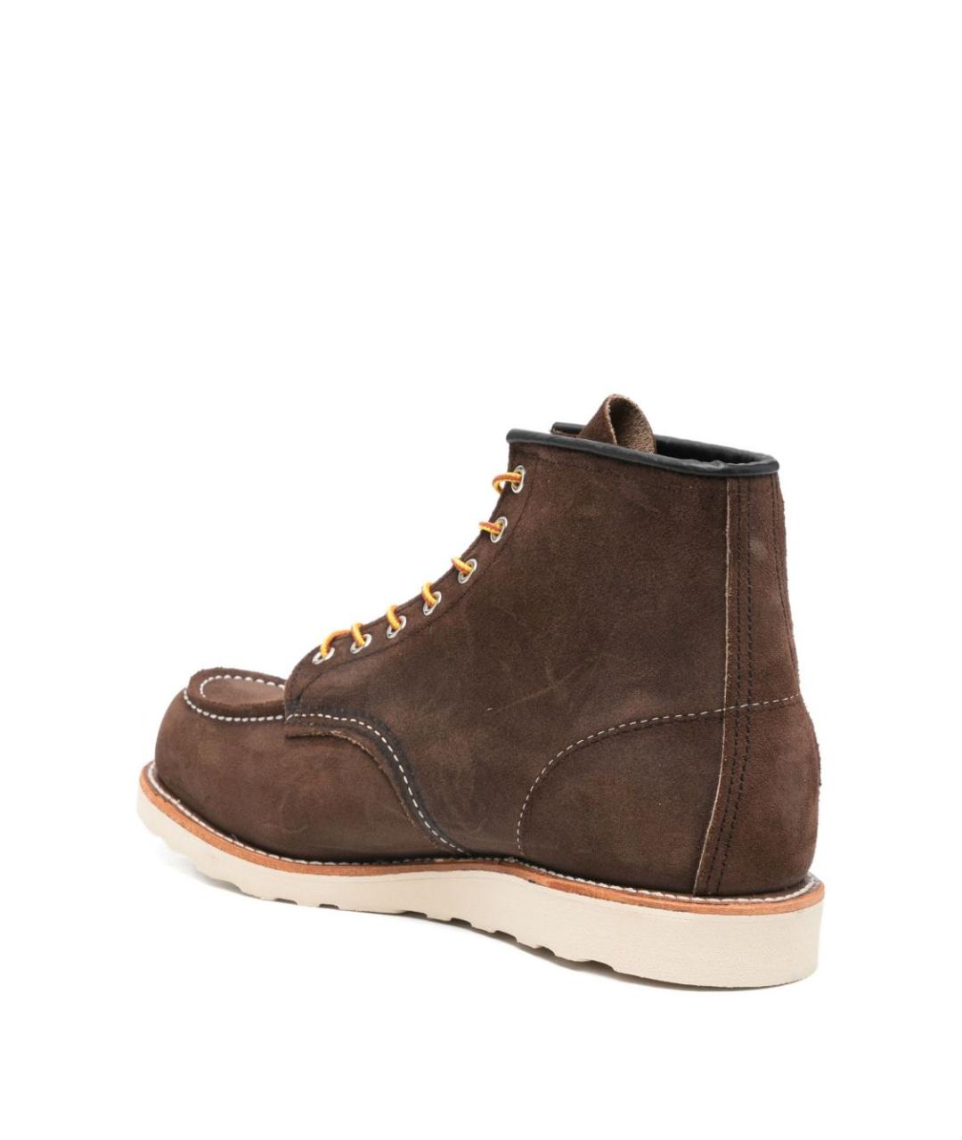 RED WING Коричневые замшевые высокие ботинки, фото 3