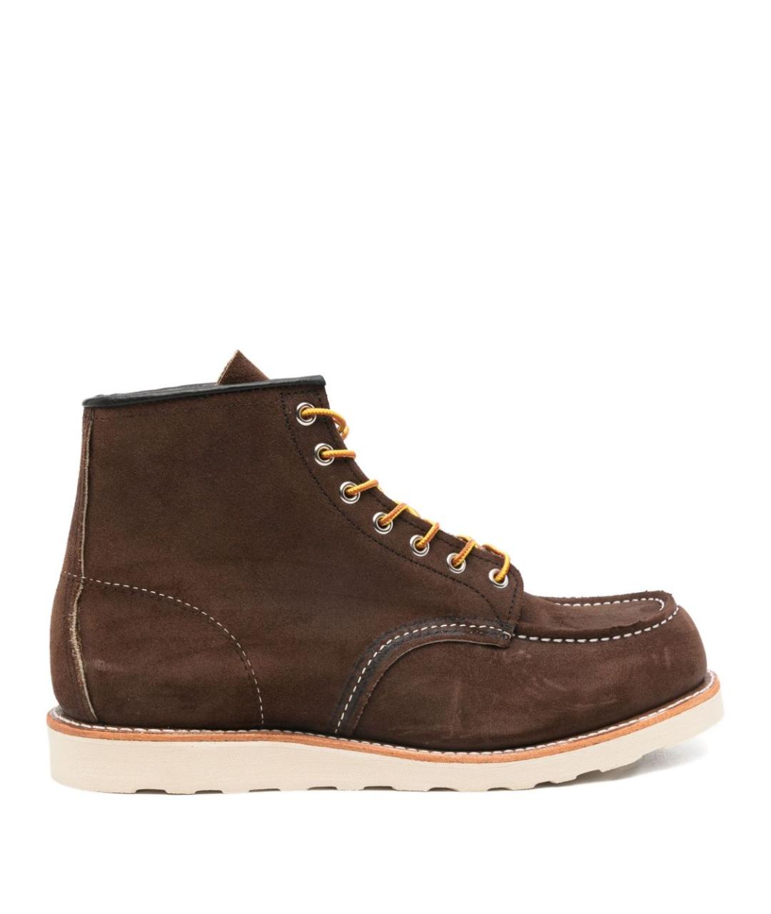 RED WING Коричневые замшевые высокие ботинки, фото 1