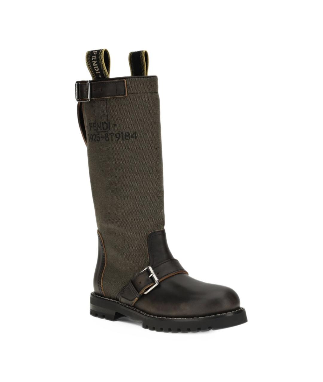 FENDI Мульти текстильные сапоги, фото 3