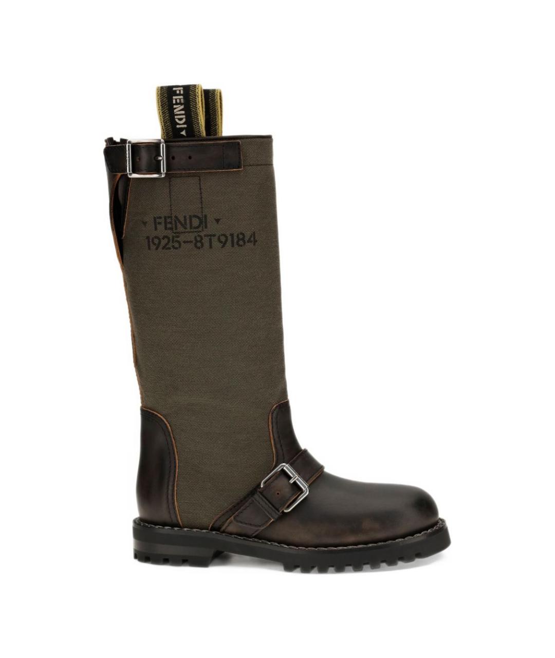 FENDI Мульти текстильные сапоги, фото 4