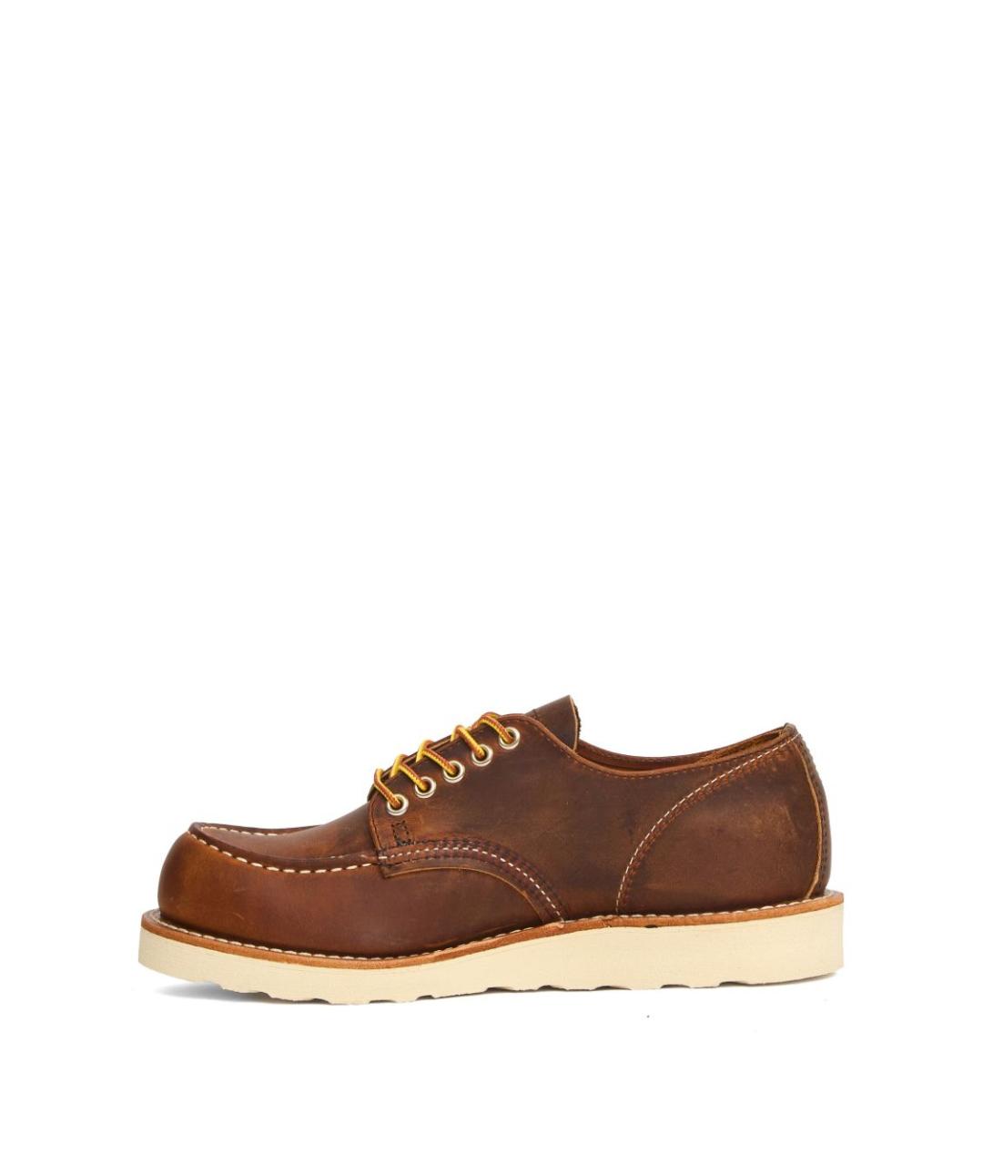RED WING Коричневые кожаные низкие ботинки, фото 3