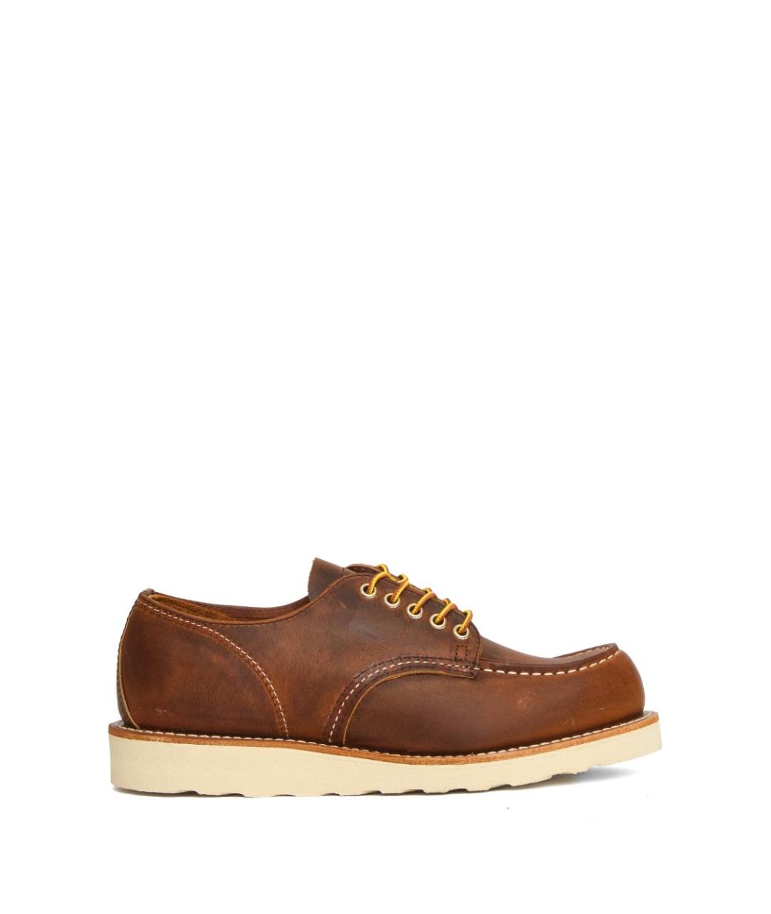 RED WING Коричневые кожаные низкие ботинки, фото 1