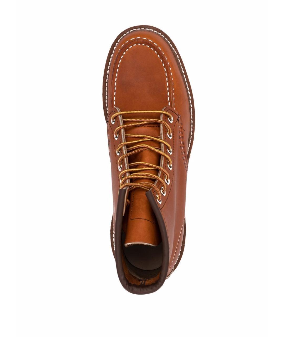 RED WING Коричневые кожаные низкие ботинки, фото 3