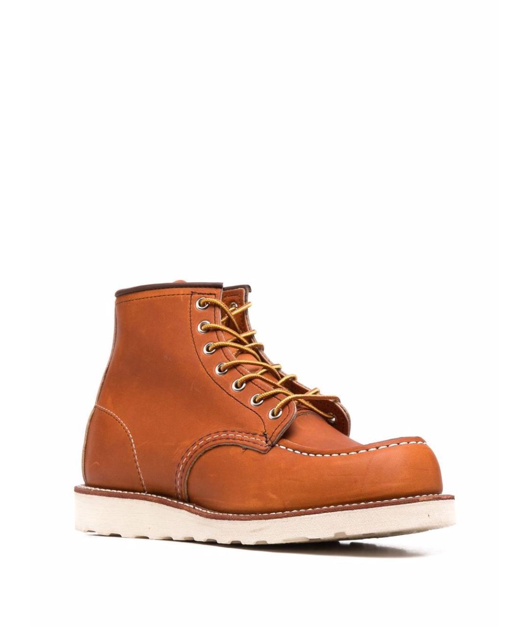RED WING Коричневые кожаные низкие ботинки, фото 2