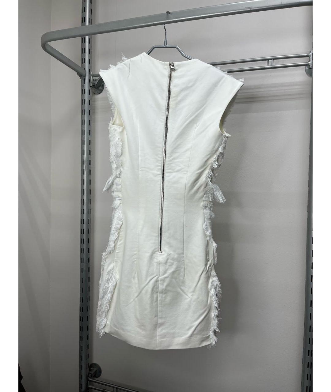 BALMAIN Белое хлопковое коктейльное платье, фото 4
