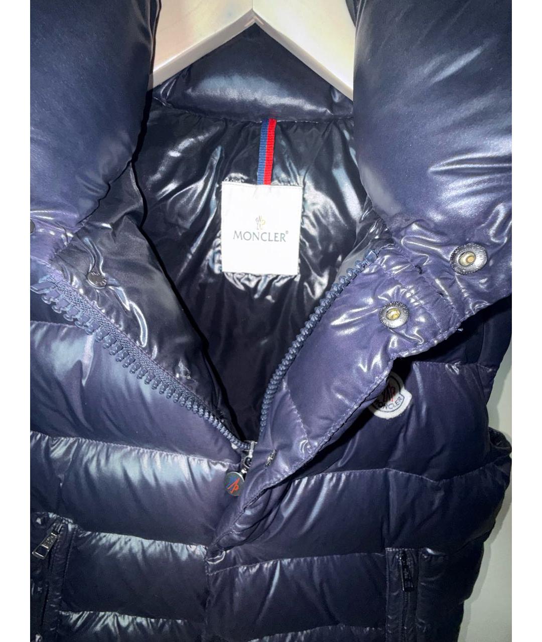 MONCLER Темно-синий жилет, фото 4