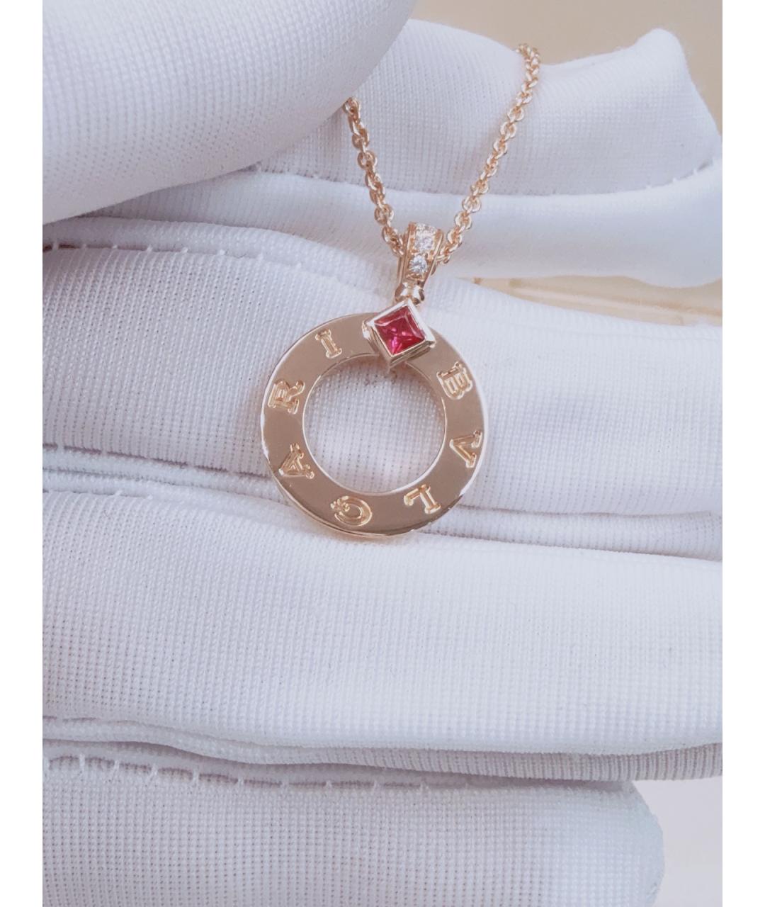BVLGARI Золотое колье из розового золота, фото 3