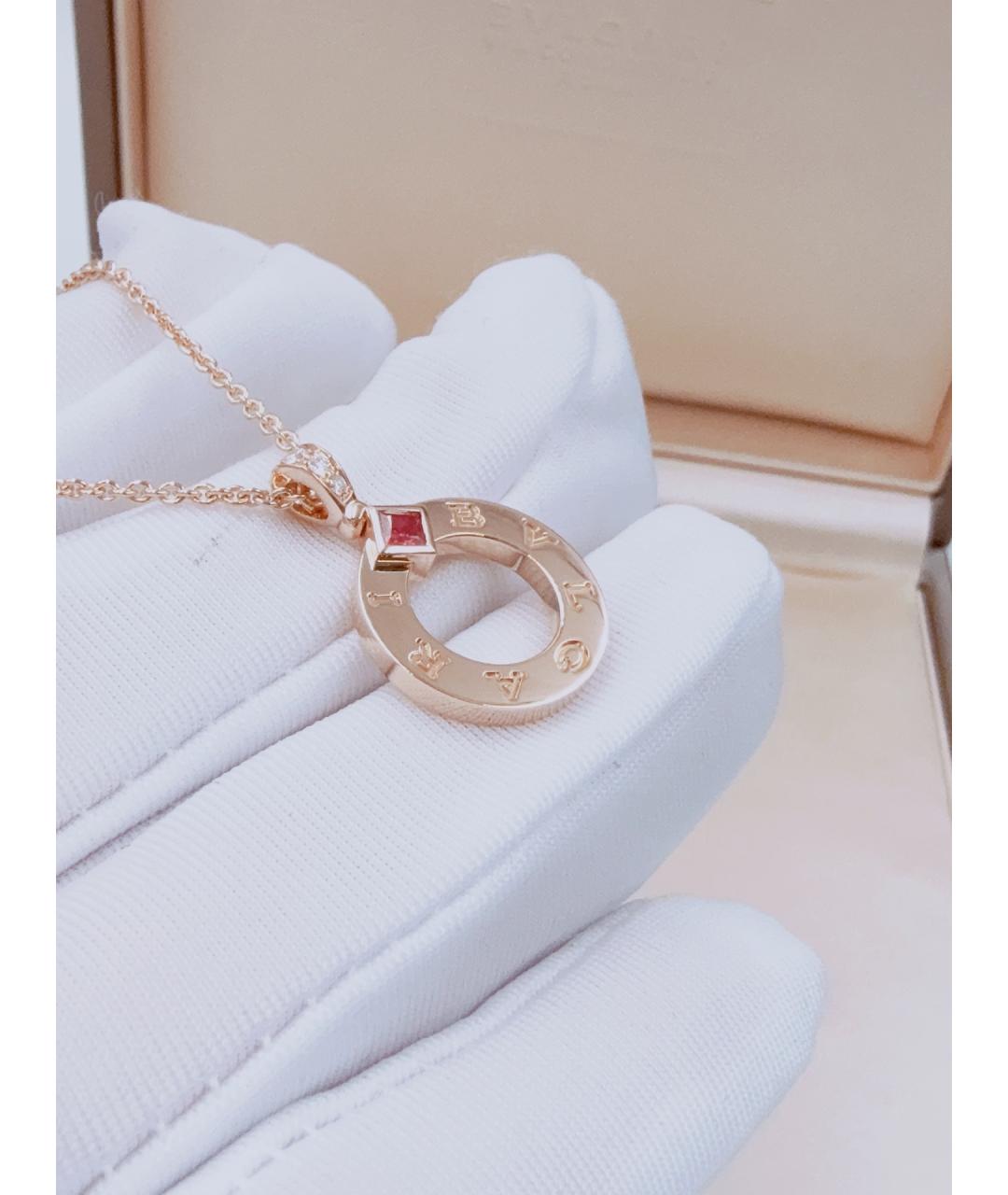 BVLGARI Золотое колье из розового золота, фото 5