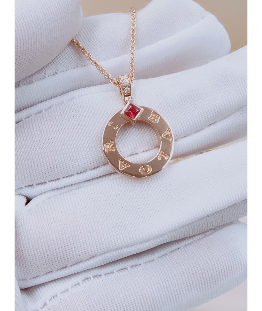 BVLGARI Золотое колье из розового золота, фото 4