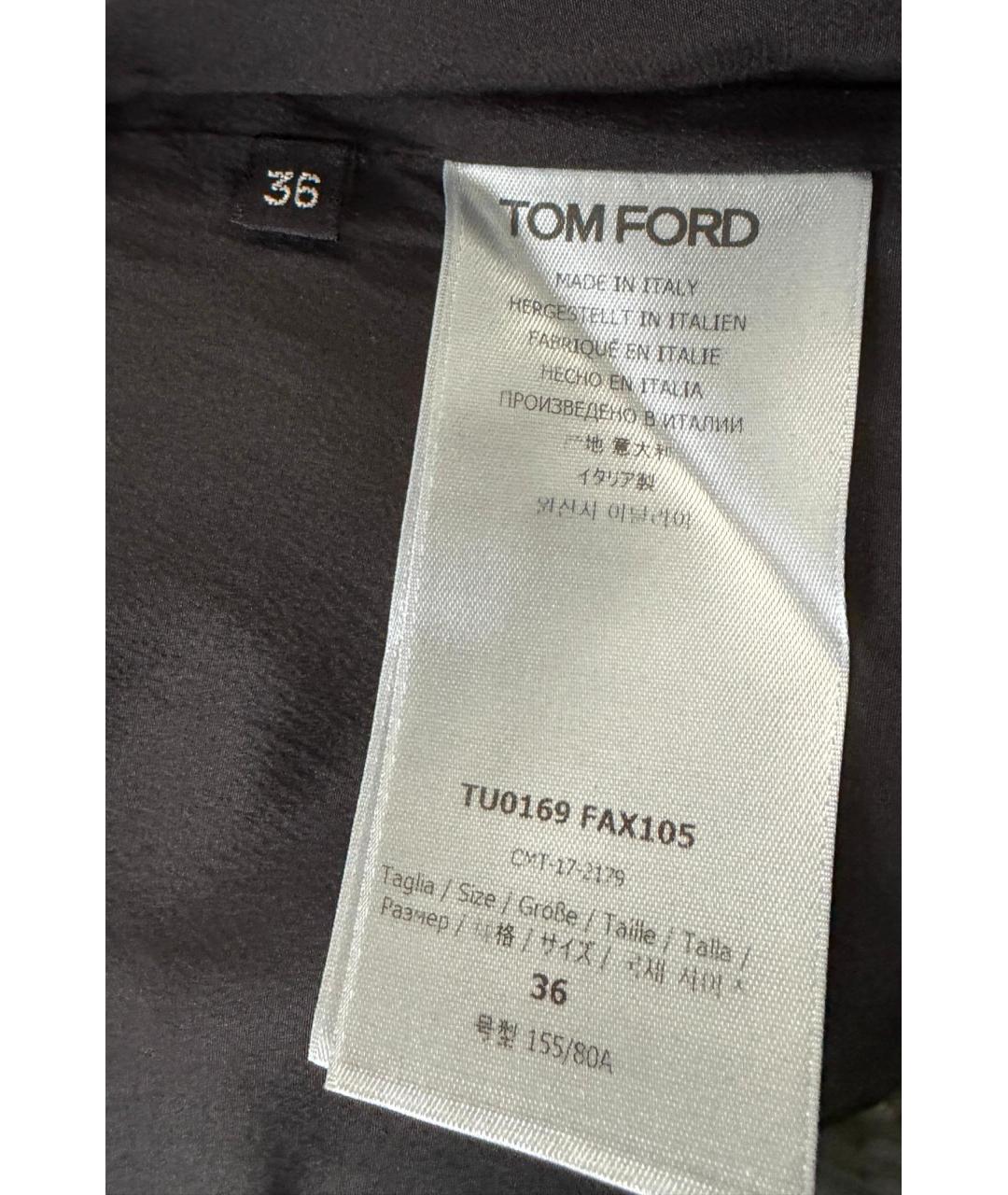 TOM FORD Черный вискозный комбинезон, фото 5