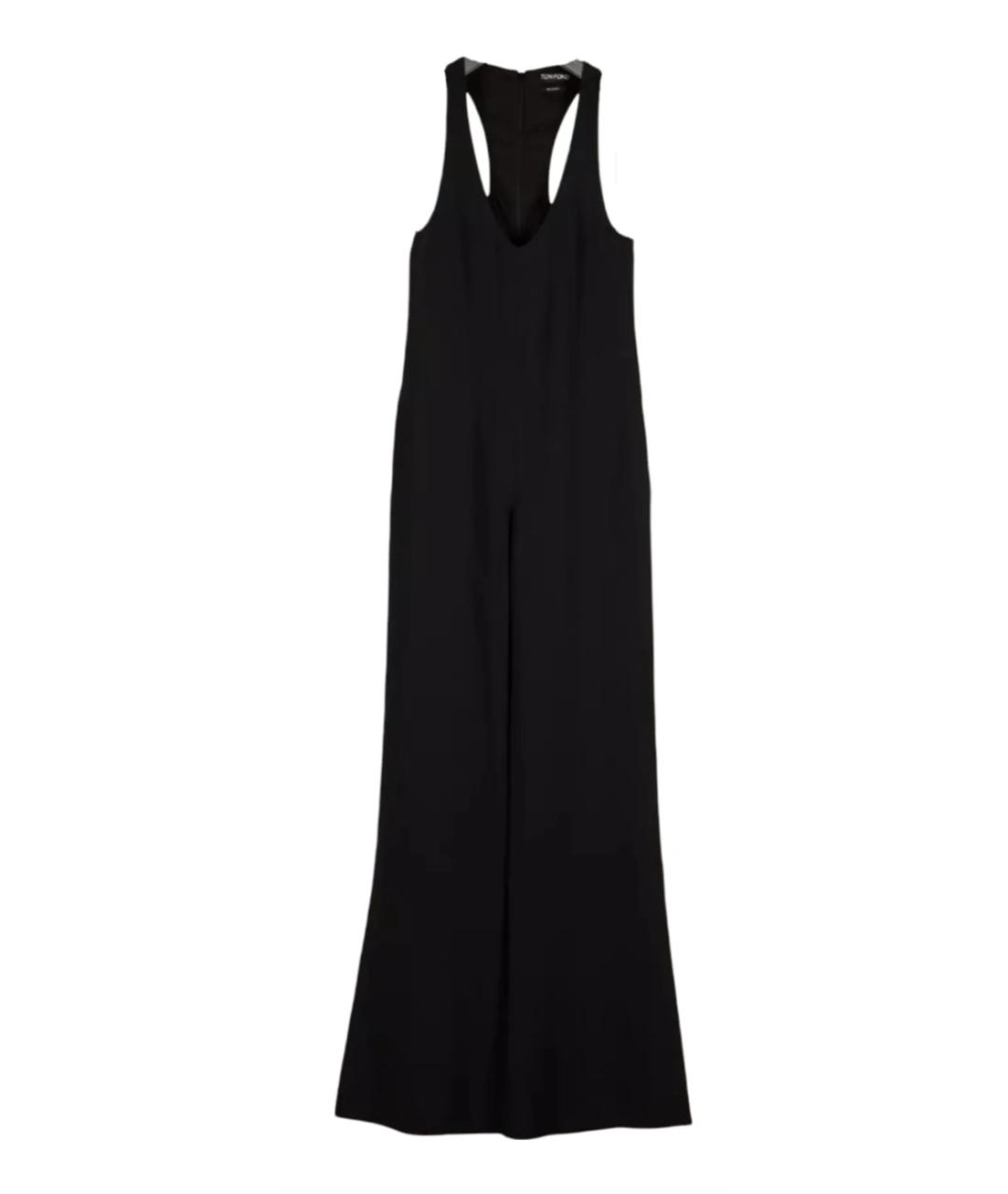 TOM FORD Черный вискозный комбинезон, фото 1