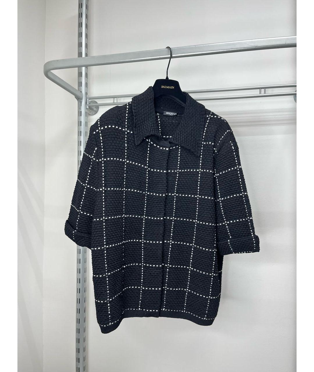 BALMAIN Черный вискозный костюм с юбками, фото 6