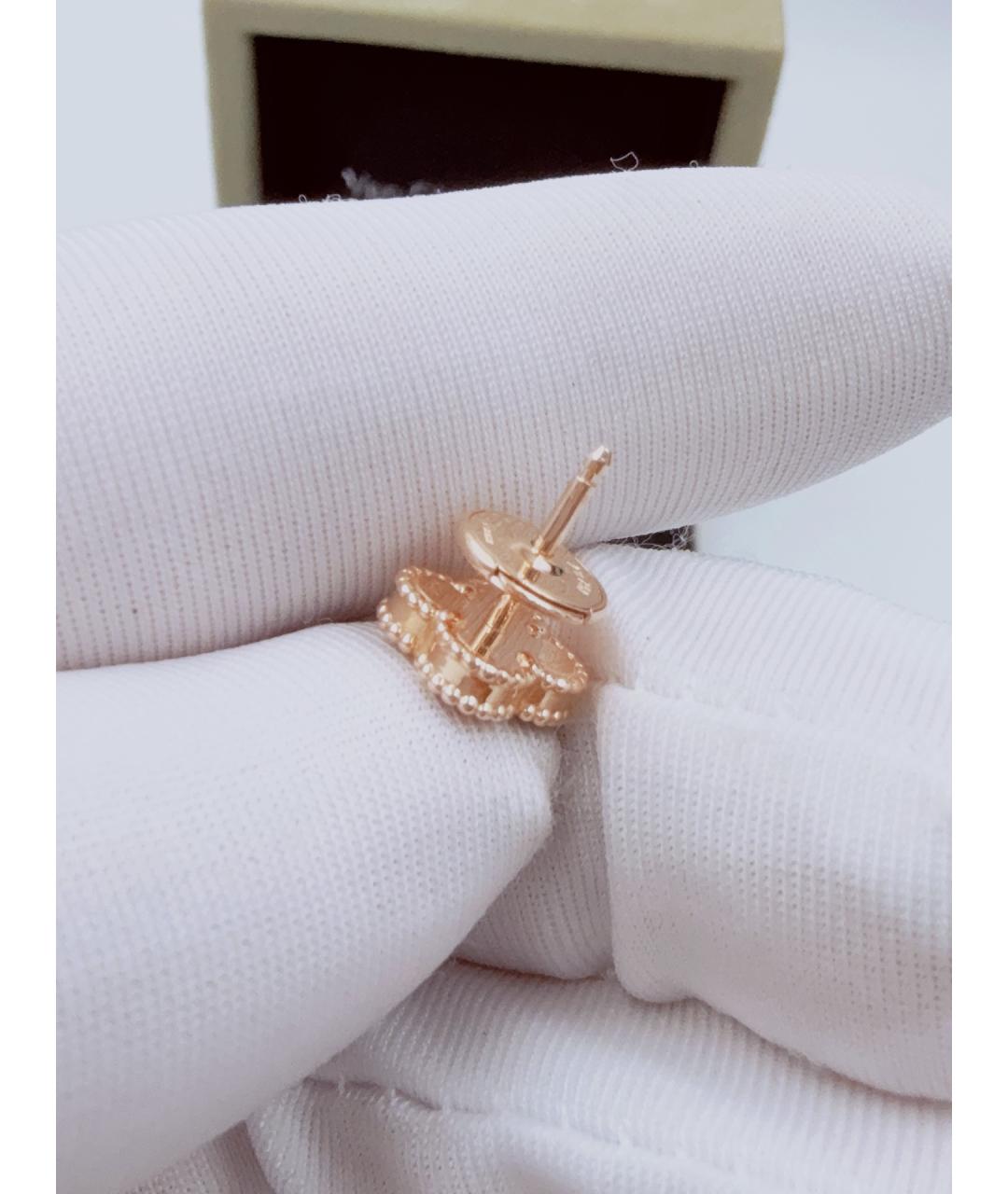 VAN CLEEF & ARPELS Золотые серьги из розового золота, фото 5