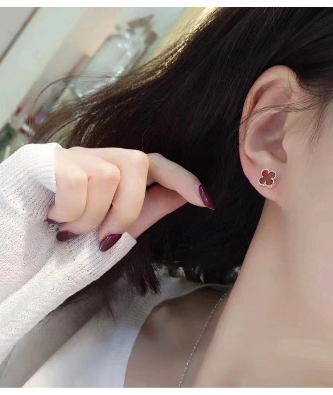 VAN CLEEF & ARPELS Золотые серьги из розового золота, фото 8