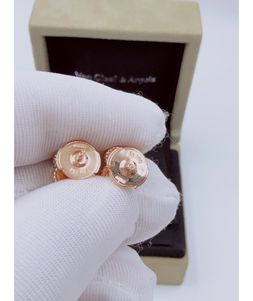 VAN CLEEF & ARPELS Золотые серьги из розового золота, фото 7