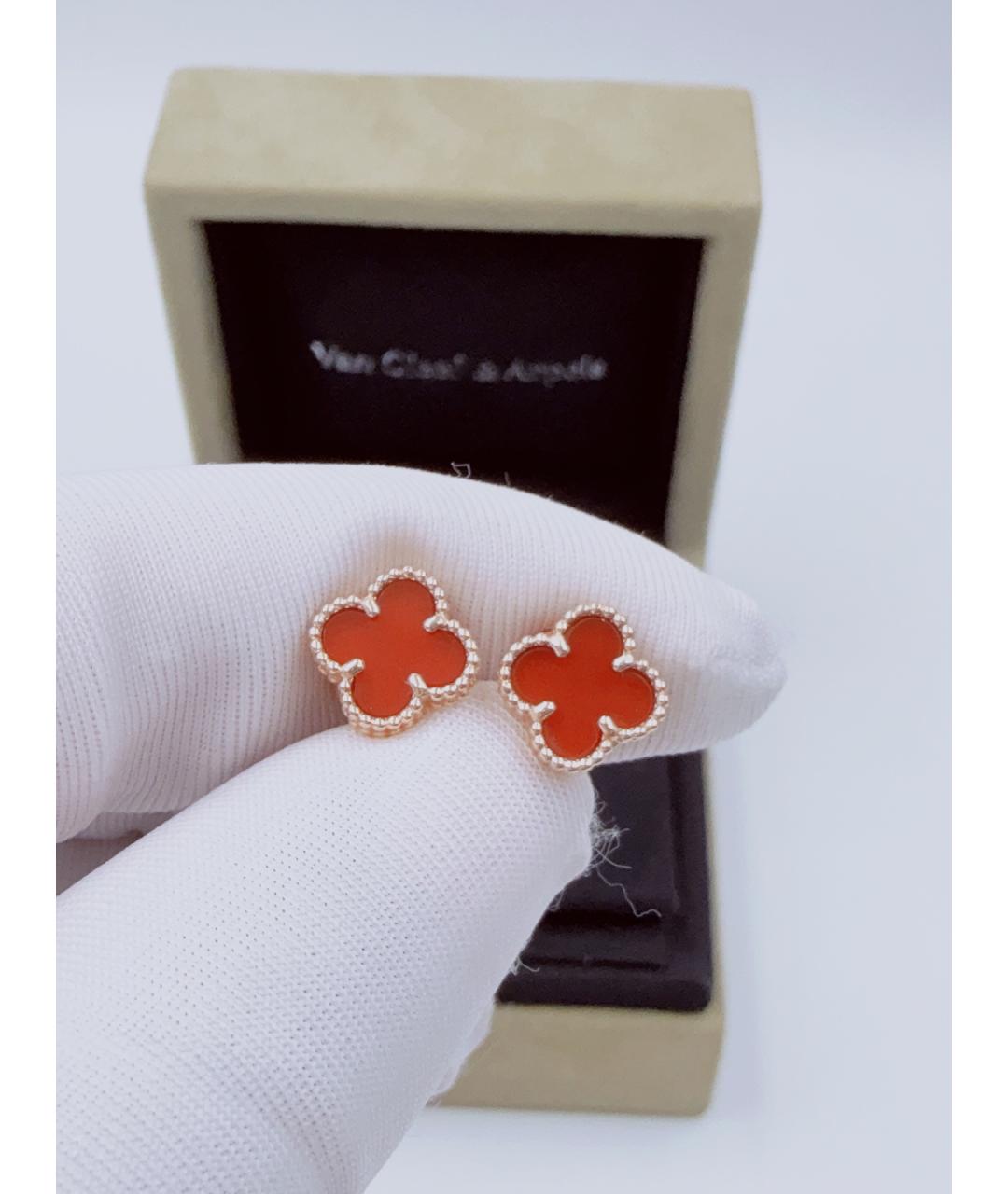 VAN CLEEF & ARPELS Золотые серьги из розового золота, фото 4