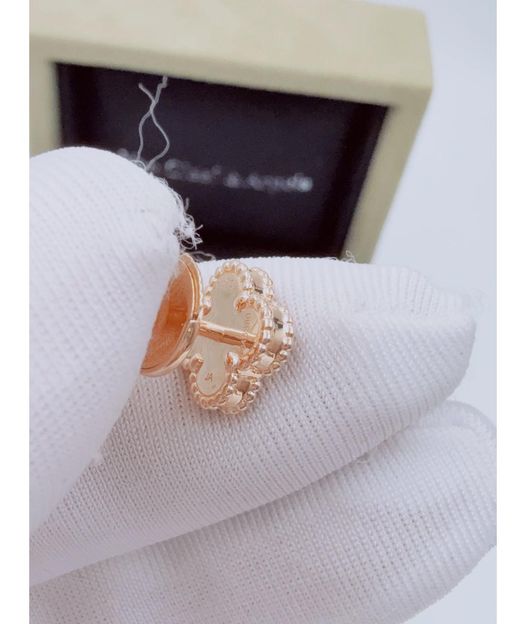 VAN CLEEF & ARPELS Золотые серьги из розового золота, фото 6