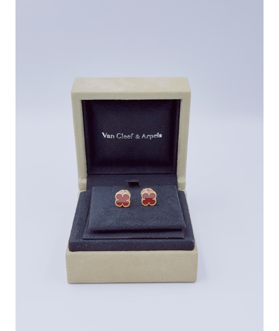 VAN CLEEF & ARPELS Золотые серьги из розового золота, фото 9