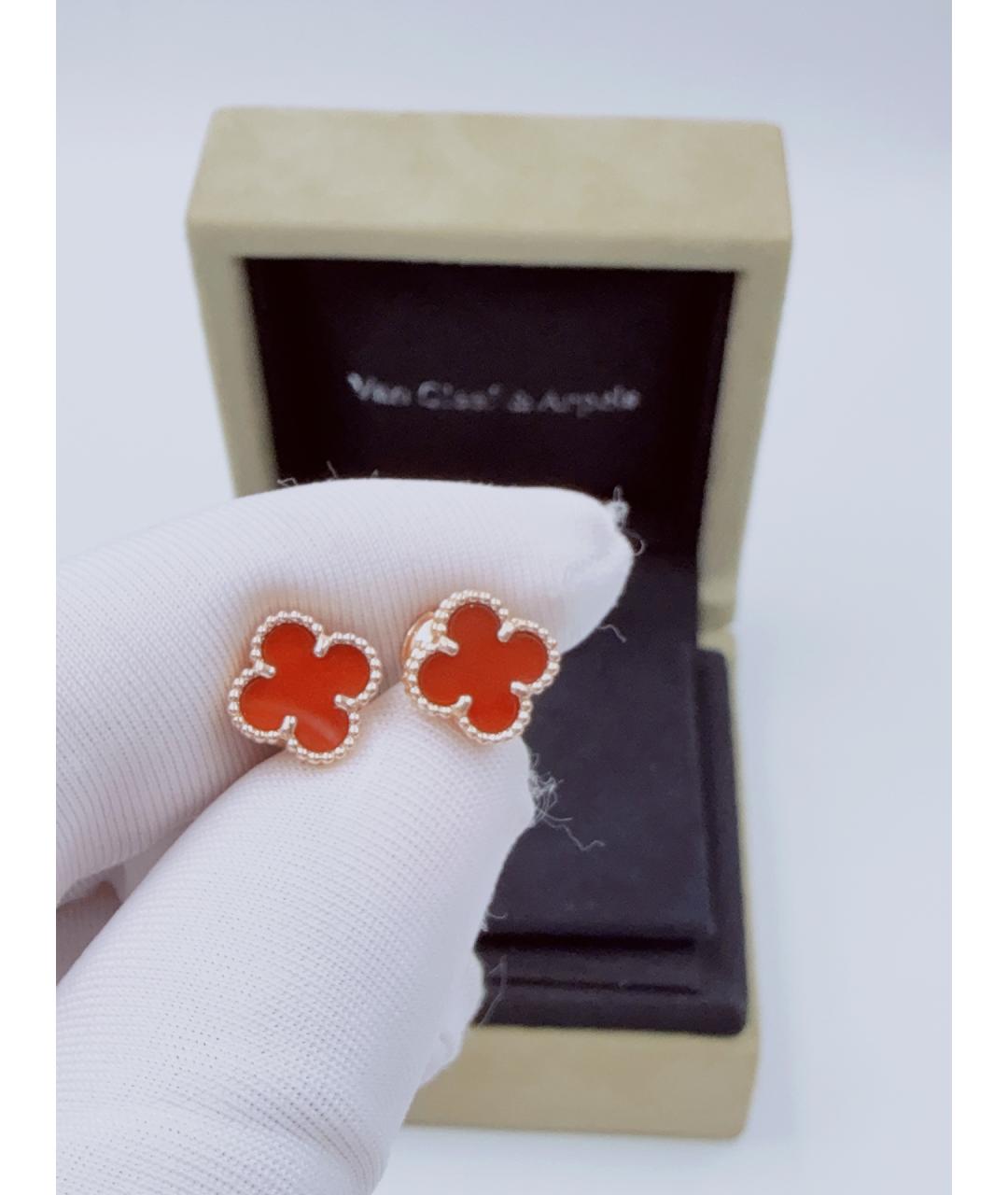 VAN CLEEF & ARPELS Золотые серьги из розового золота, фото 3