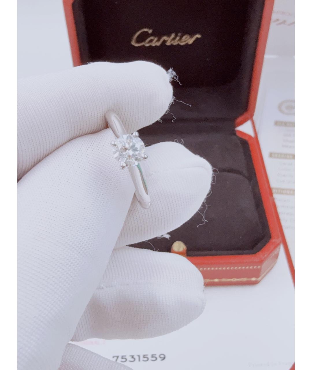 CARTIER Серебряное платиновое кольцо, фото 4