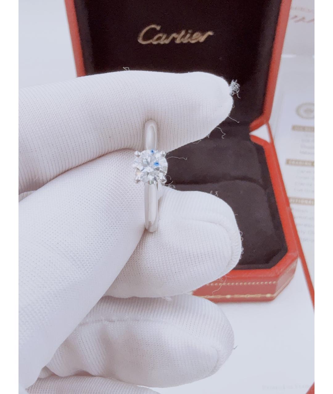 CARTIER Серебряное платиновое кольцо, фото 3
