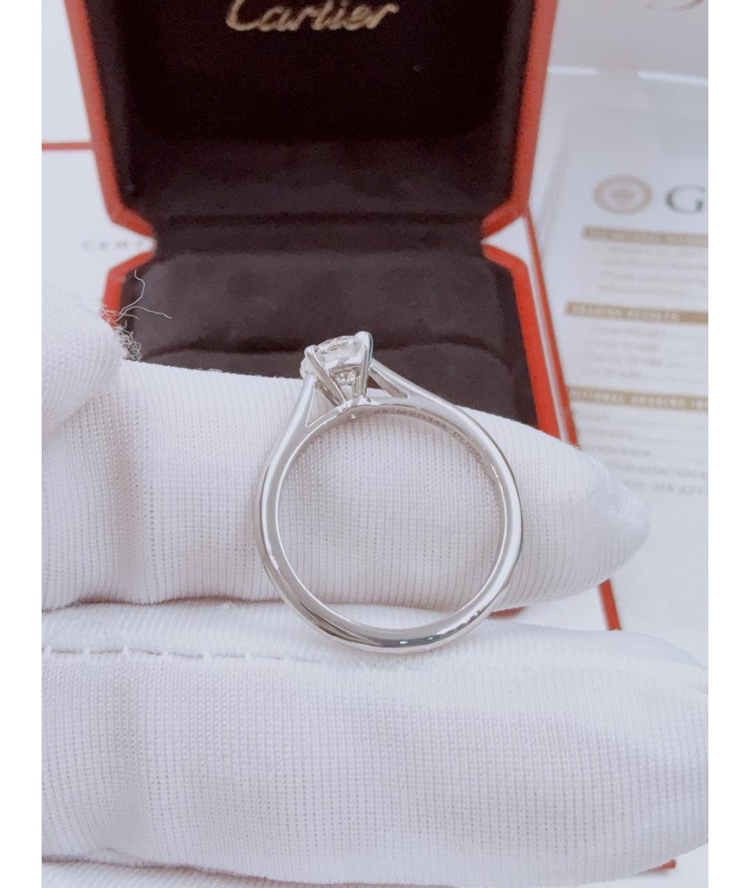 CARTIER Серебряное платиновое кольцо, фото 6