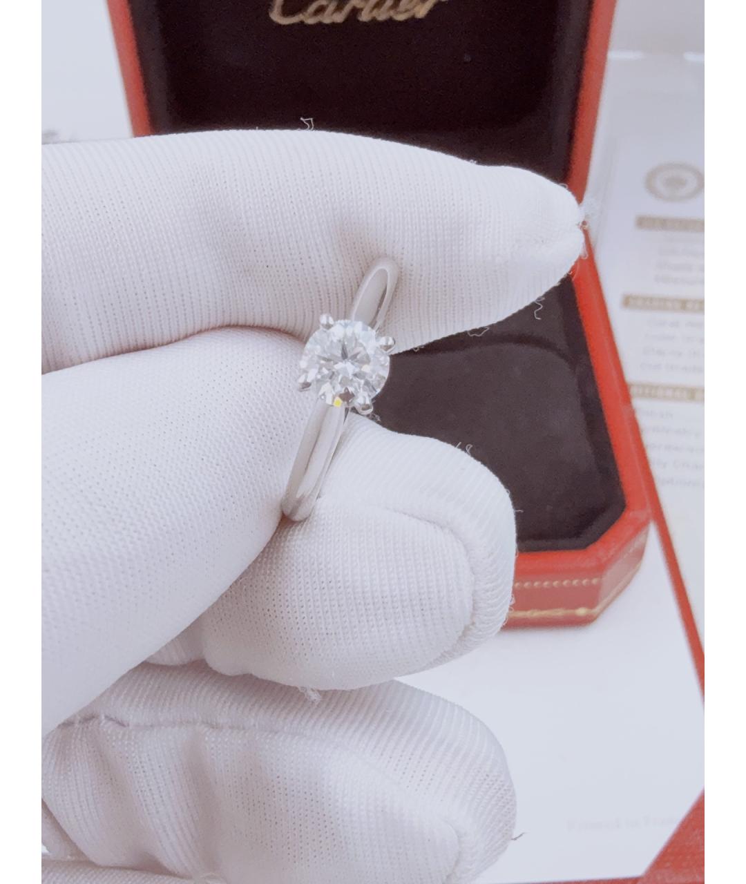 CARTIER Серебряное платиновое кольцо, фото 5