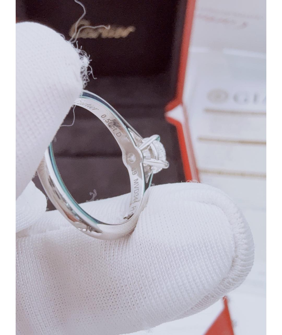 CARTIER Серебряное платиновое кольцо, фото 7