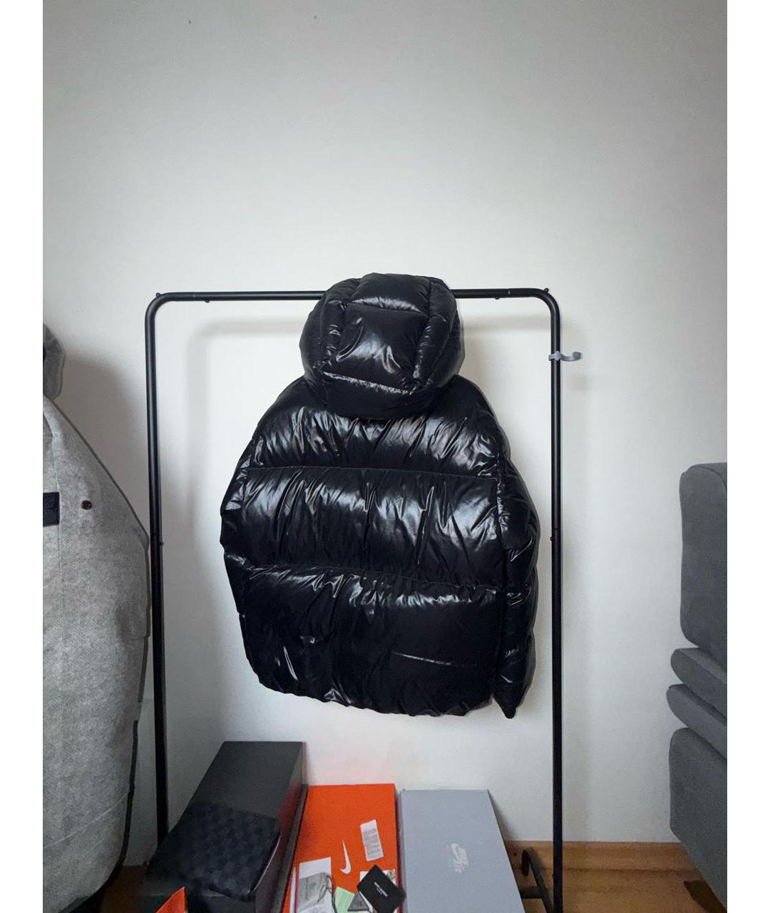 MONCLER Черный пуховик, фото 2