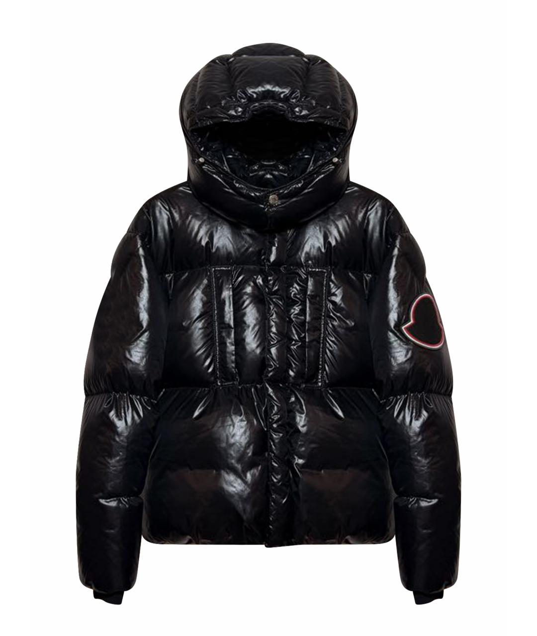 MONCLER Черный пуховик, фото 1