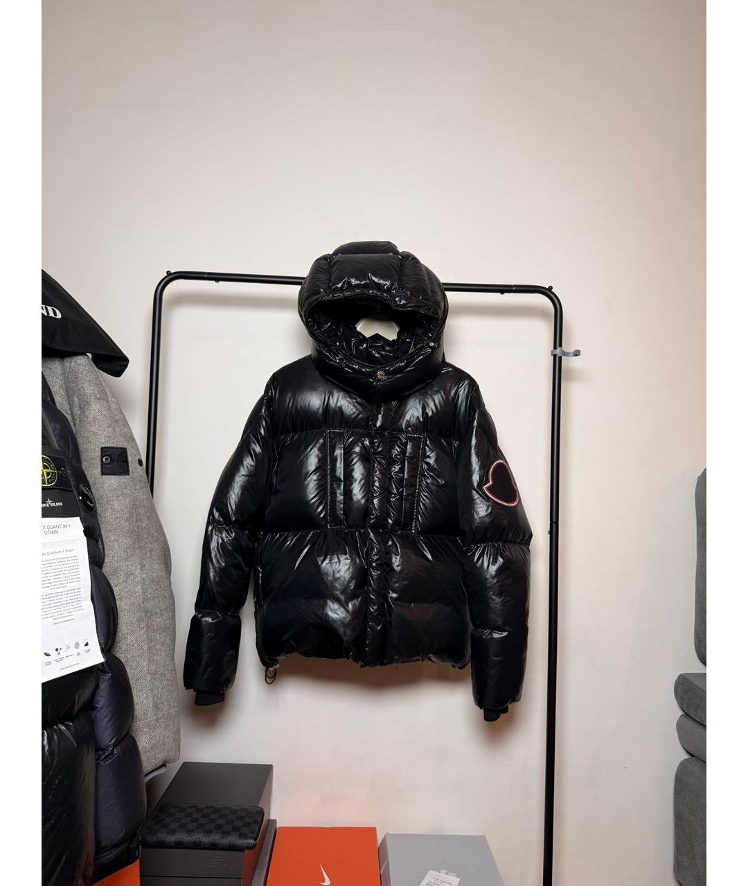 MONCLER Черный пуховик, фото 7