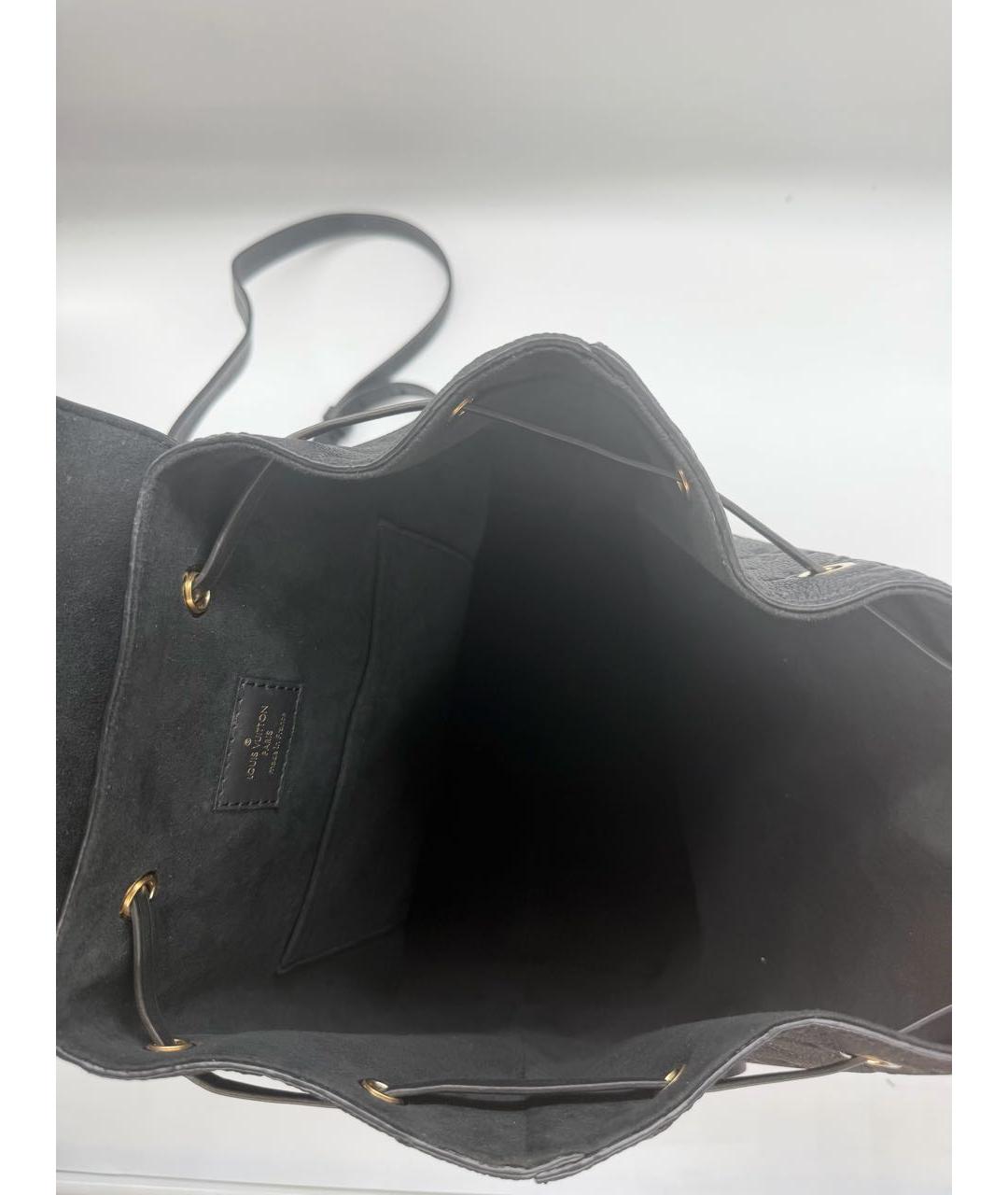 LOUIS VUITTON Черный кожаный рюкзак, фото 3