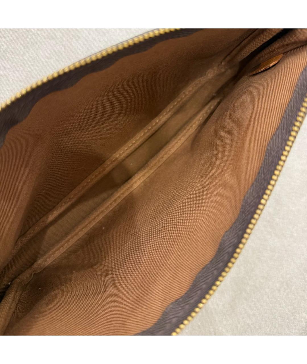LOUIS VUITTON Коричневая сумка с короткими ручками из канвы, фото 4